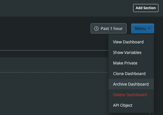 Dashboard Builder Dropdown Menu Archive Dashboard