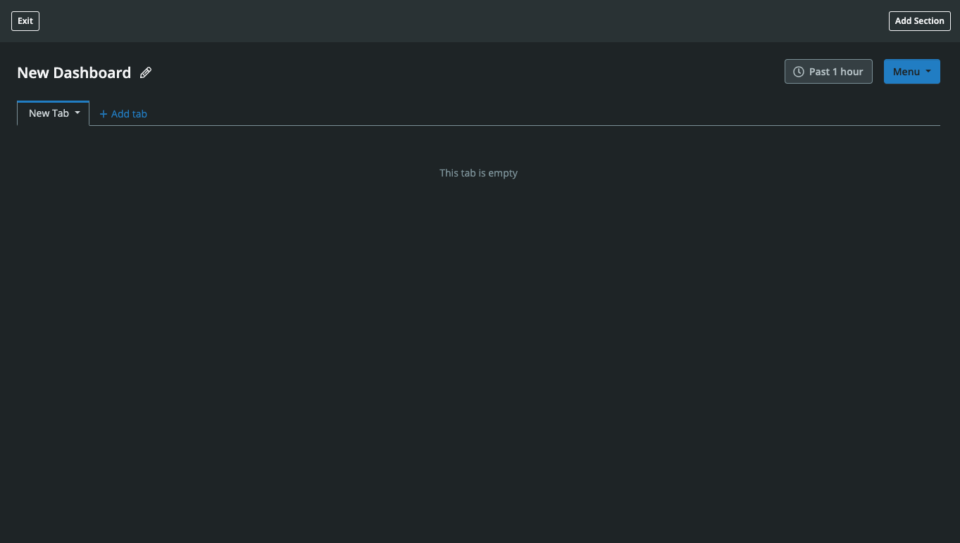 Dashboard Builder Empty
