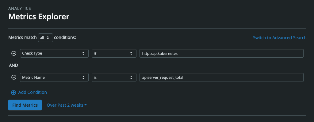 Metrics Explorer Query Builder